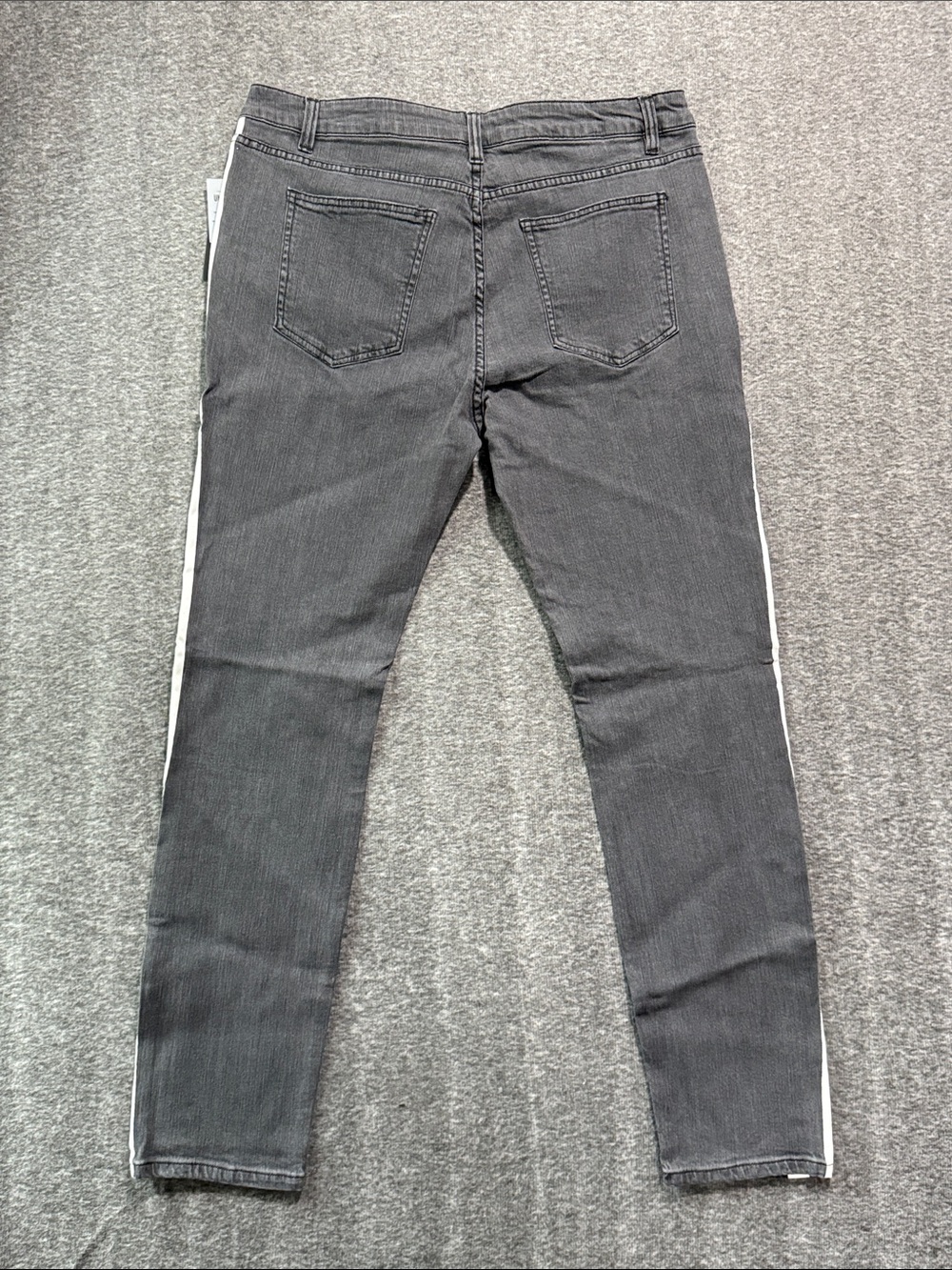 JACKSON Black Skinny Jeans‎ with White Side Stripes Size 36 - Picture 4 of 7